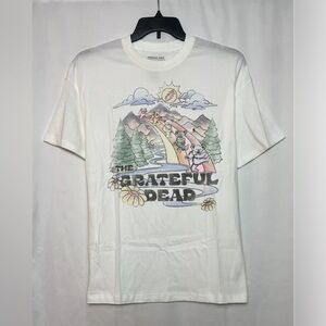 American Eagle AE Women’s Oversized Grateful Dead Graphic T-Shirt White Size M